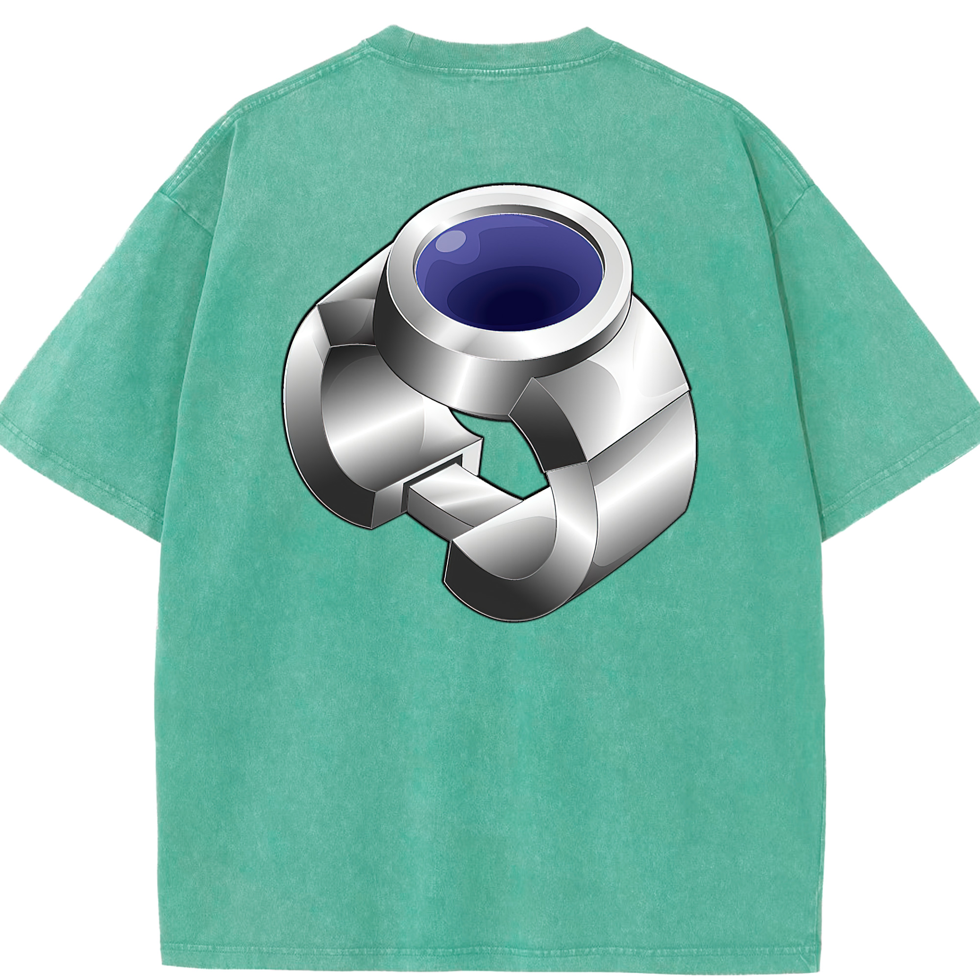 （画像用） 遊☆戯☆王 Yu-Gi-Oh! 綿100% ヴィンテージ風 半袖Tシャツ（背面プリント）